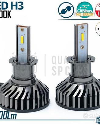 Kit LED H3 CANbus Auto Luce Bianca POTENTE 8000LM