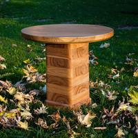 Tavolino Artigianale Olmo e Rovere