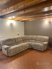 Divano angolare in nabuk