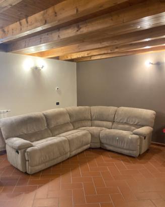 Divano angolare in nabuk