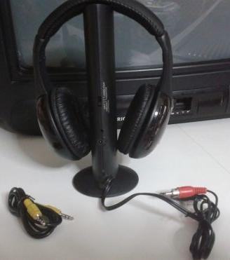 CUFFIA STEREO SENZA FILI AD INFRAROSSI con radio