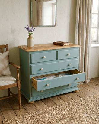 cassettiera in legno stile Shabby/Rustic chic