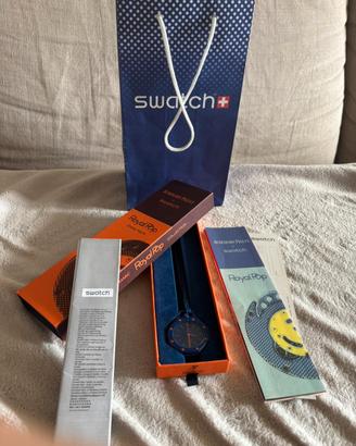 Audemars piguet x Swatch Royal Pop oranje acht