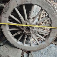Ruote carro in legno