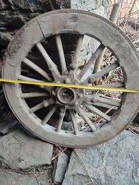 Ruote carro in legno