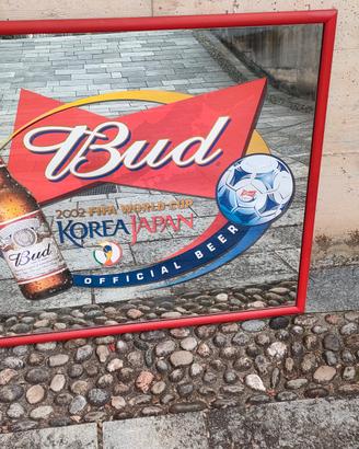 quadro specchio birra Budweiser 