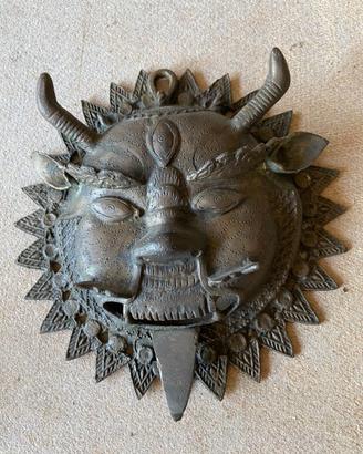 Mascherone in bronzo da collezione