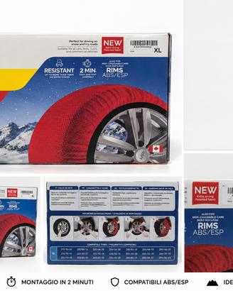 alze da neve Arcol Snow Socks XL – NUOVE mai apert