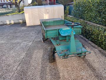 MOTOFALCIATRICE BCS CON CARRO