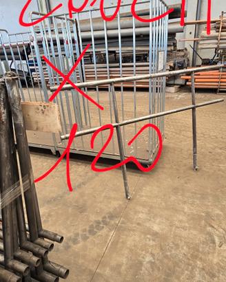 tubi ,transenne per  recinto in acciaio inox