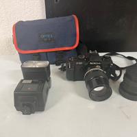 Nikon F 301 obbiettivi Nikkor e Mir