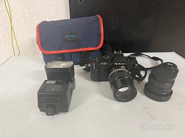 Nikon F 301 obbiettivi Nikkor e Mir