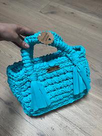 Borsa turchese fatta a mano