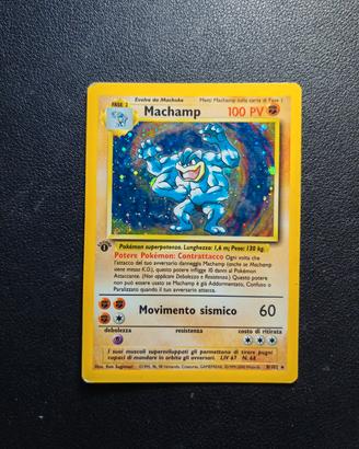 Machamp Prima Edizione - Carte Pokemon Set Base 