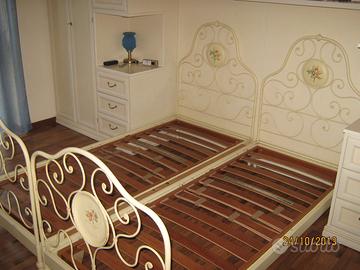 letto matrimoniale in ferro battuto epoca