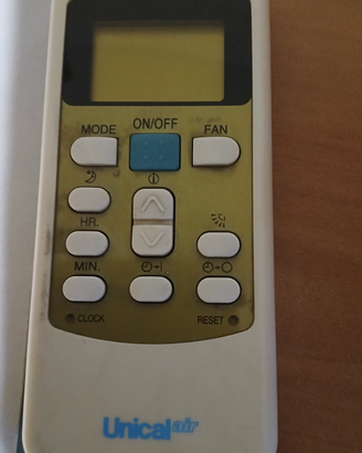 telecomando per climatizzatore Unical