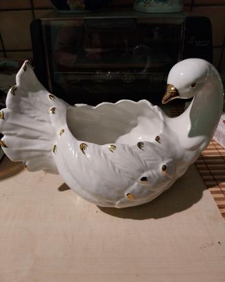 vaso Cigno in ceramica  Bassano del Grappa