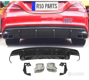 DIFFUSORE MERCEDES CLA W117 13-15 LOOK A45 NERO LU