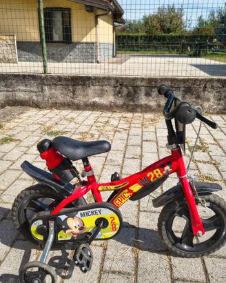 Bicicletta bambino /a  con rotelle 2-5 anni
