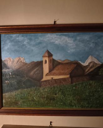 Quadro a olio, soggetto bucolico
