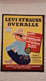 Cartolina pubblicitaria Levi's da collezzione 