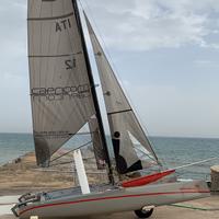 Catamarano F18 Capricorn pronto alla navigazione
