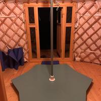 Palo con pedana  pole dance