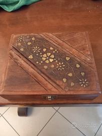 portagioie vintage in legno 