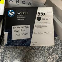 HP 55X CE255XD Dual Pack - Toner Originali nuovi