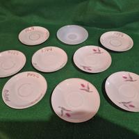 Lotto 18 piattini da caffè anni 70 vintage