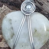 Collana Cuore di Quarzo Dendritico - Artigianale i