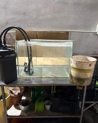 Acquario 95 litri  + filtro esterno