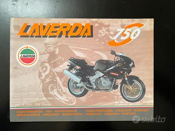 Libretto uso e manutenzione moto Laverda 750