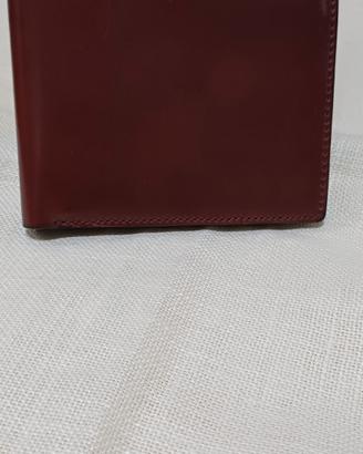 portafoglio in autentica pelle Shell Cordovan 