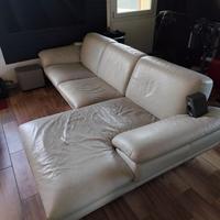 divano pelle Bianca 