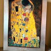 Stampa su legno di “Il Bacio” di Klimt
