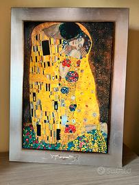 Stampa su legno di “Il Bacio” di Klimt