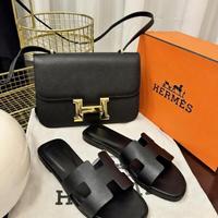 Set Borsa e Sandali Hèrmes Neri