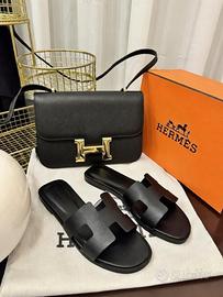 Set Borsa e Sandali Hèrmes Neri