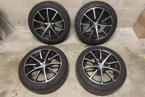 4 Cerchi Alfa Romeo 17” + gomme estive 225/45 R17