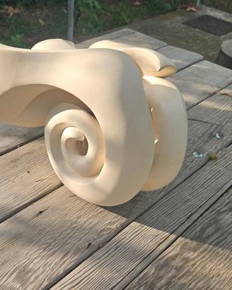 Scultura in pietra della majella " Flux "