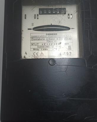 Contatore Elettrico Trifase  SIEMENS (1971)