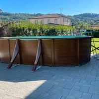 Piscina fuori terra GRE acciaio Ovale