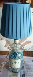 Lampada artigianale azzurra 