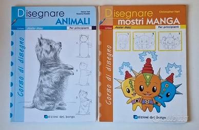 Libri di disegno, disegnare mostri manga e animali