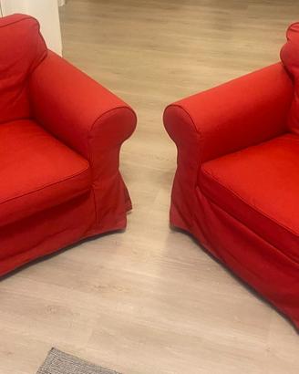 Poltrona IKEA EKTORP rosso