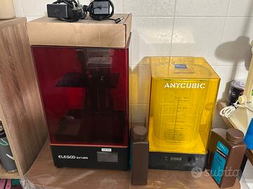 Stampante  3D resina  Elegoo Saturn + Wash & Cure