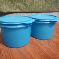 Tupperware set rotondi azzurri