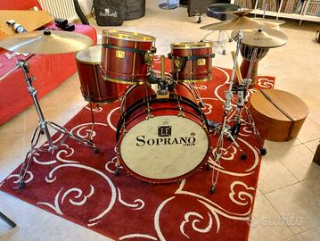 Batteria LE SOPRANO prima original mogano