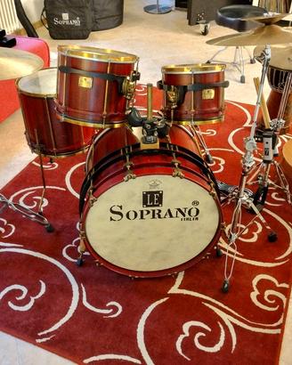 Batteria LE SOPRANO prima original mogano
